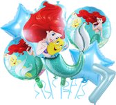 Ariel ballon set - 82x60cm - Folie Ballon - Prinses - Themafeest - 7 jaar - Verjaardag - Ballonnen - Versiering - Helium ballon - de kleine zeemeermin