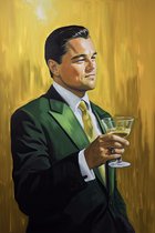 Leonardo DiCaprio Poster - The Wolf of Wallstreet Poster - Jordan Belfort - Filmposter - 61x91cm - Wanddecoratie - Geschikt om in te lijsten