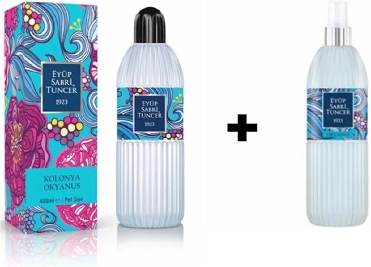Goedkoopste Eyüp Sabri Tuncer - Oceaan - Eau de Cologne - 400 ml 150 ml (Kolonya / Desinfectie / Aftershave) - Twin set voordeelverpakking