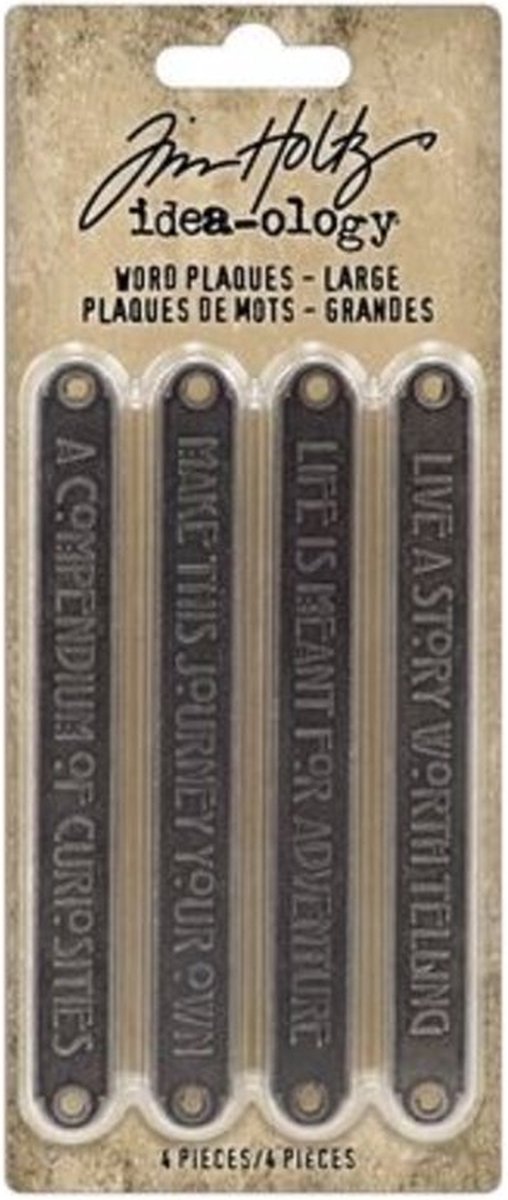 Idea-ology Tim Holtz - Word Plaques Large (TH94329)