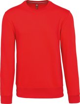 Unisex sweater met ronde hals Kariban Rood - L
