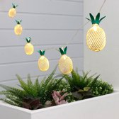 Cordon de Lampes - lanterne ananas LED - 10 lumières - énergie solaire - Cordon de lumière