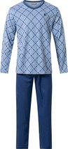 Heren pyjama Gentlemen v-hals 944231 100% katoen maat XXL