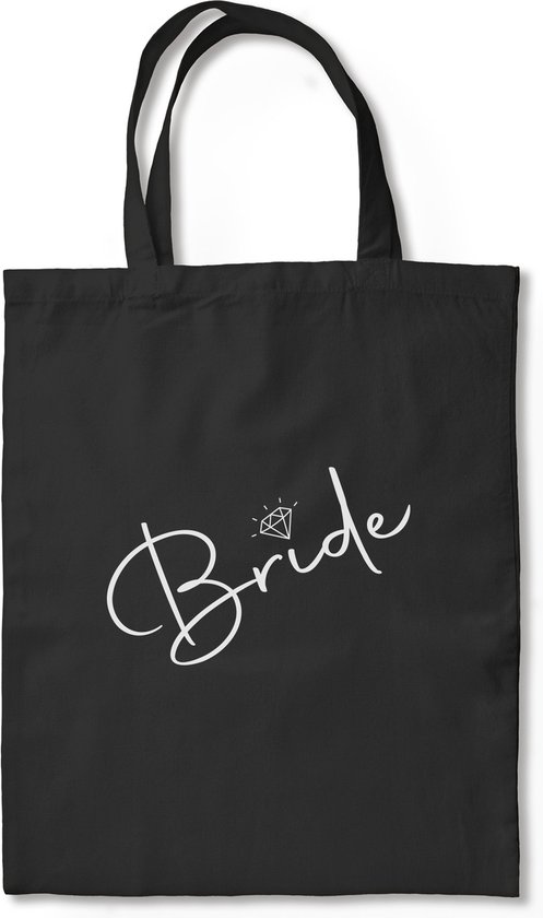 Bride Tote Bag - Draagtas, Katoenen Tas, Schoudertas - Tote bag canvas - Cadeau voor Bruid - Bride to Be