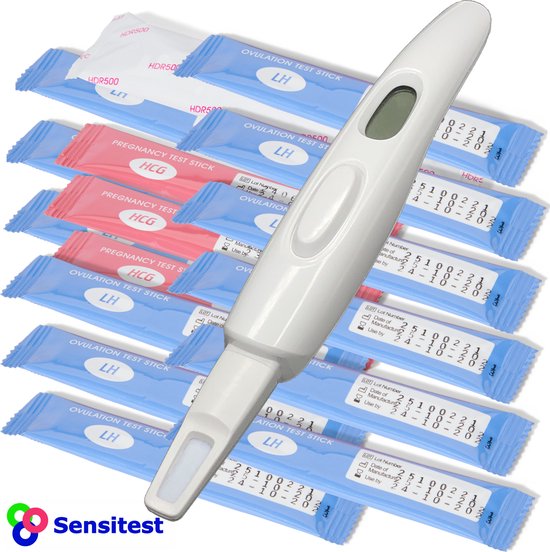 Sensitest Digital 2-in-1, Digitale Ovulatietest 12 ovulatietesten en 3 zwangerschapstesten - Sensitest