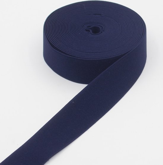 5 Mètres ÉLASTIQUE Doux et Résistant Pour Boxers, Sous-Vêtements Homme ou Jupes, Largeur 30MM, Couleur 12 MARINE