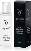 Nailpolish remover Lotus Blossom 100ml Aysun Wellness - Transparant - Vloeistof - Effectieve nagellakremover met een verzorgend effect