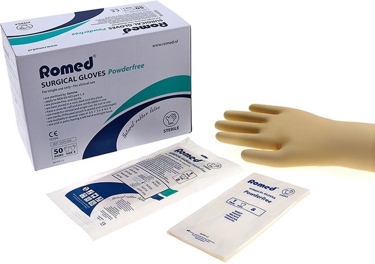 Goedkoopste Steriele Handschoenen Poedervrij - Maat 6,5