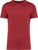 Biologisch unisex T-shirt ronde hals 'BIO190' Kariban Terracotta Rood - M