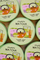 Bloemkolie Matcha thee Washi tape / Cute en Kawaii stationery / Japanse decoratieve tape