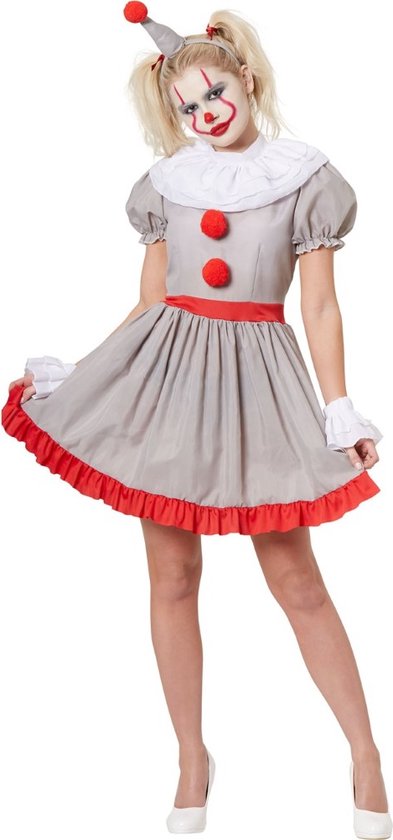 Karnival Costumes Halloween Horror Clown Kostuum Dames Carnavalskleding Dames Halloween Kostuum Volwassenen Verkleedkleding Volwassenen - Polyester - Maat M