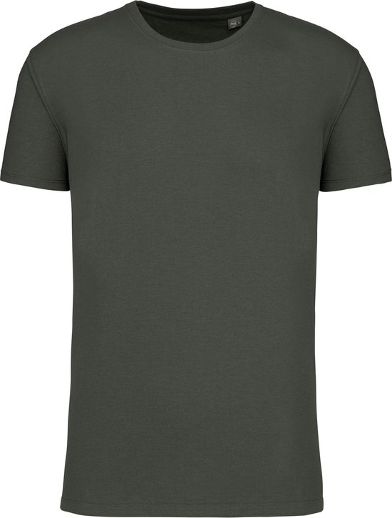 Biologisch unisex T-shirt ronde hals 'BIO190' Kariban Green Marble Heather - XS