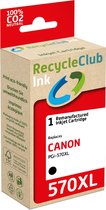 Cartouche d'encre RecycleClub - Cartouche d'encre - Alternatief pour Canon PGi-570XL Zwart 25ml - 520 pages