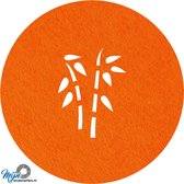 Bamboo vilt onderzetter - Oranje - 6 stuks - 10 x 10 cm - Tafeldecoratie - Glas onderzetter - Valentijn - Cadeau - Woondecoratie - Tafelbescherming - Onderzetters voor glazen - Keukenbenodigdheden - Woonaccessoires - Tafelaccessoires
