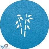Bamboo vilt onderzetter - Lichtblauw - 6 stuks - 10 x 10 cm - Tafeldecoratie - Glas onderzetter - Valentijn - Cadeau - Woondecoratie - Tafelbescherming - Onderzetters voor glazen - Keukenbenodigdheden - Woonaccessoires - Tafelaccessoires