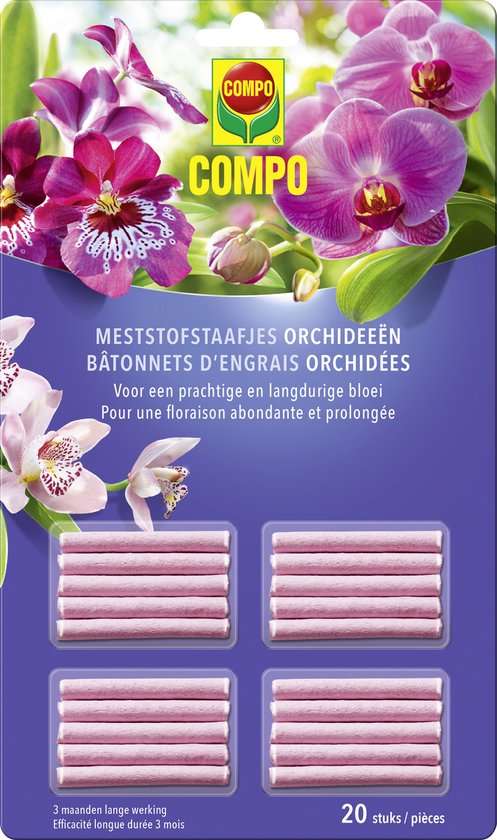 Foto: Compo meststofstaafjes orchidee n 3 maanden lange werking voor alle soorten orchidee n 20 stuks