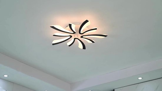 LED Plafondlamp Kinderkamer Lamp Dimbaar Meisjes Jongens Slaapkamer Acryl Deco Plafondlamp met Afstandsbediening, Cloud Design Plafondarmatuur voor Woonkamer Badkamer Eetkamer (Wit 60cm