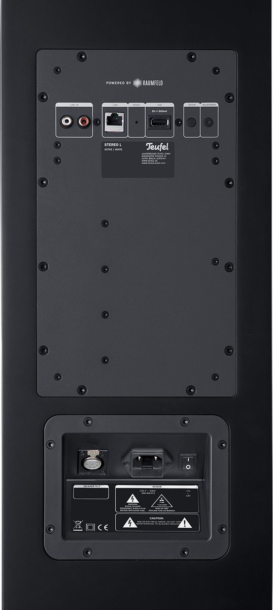 Teufel STEREO L - Vloerstaande tower speakers met geïntegreerde versterker voor wifi en bluetooth streaming , wit van Teufel — afbeelding 4