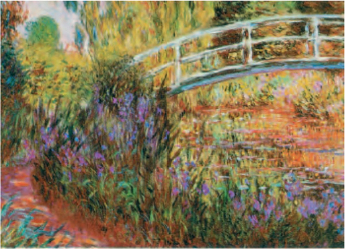 Catch Projecten Mini kunstposter - Claude Monet - Japanse brug - 24x30 cm Multicolor