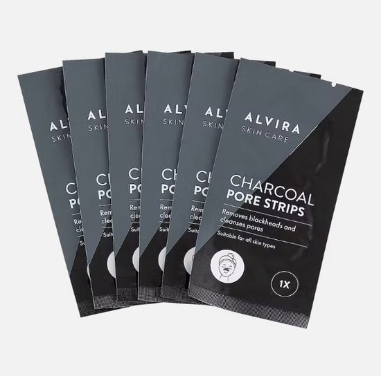 Alvira Skin essentials Charcoal pore strips - 6 stuks