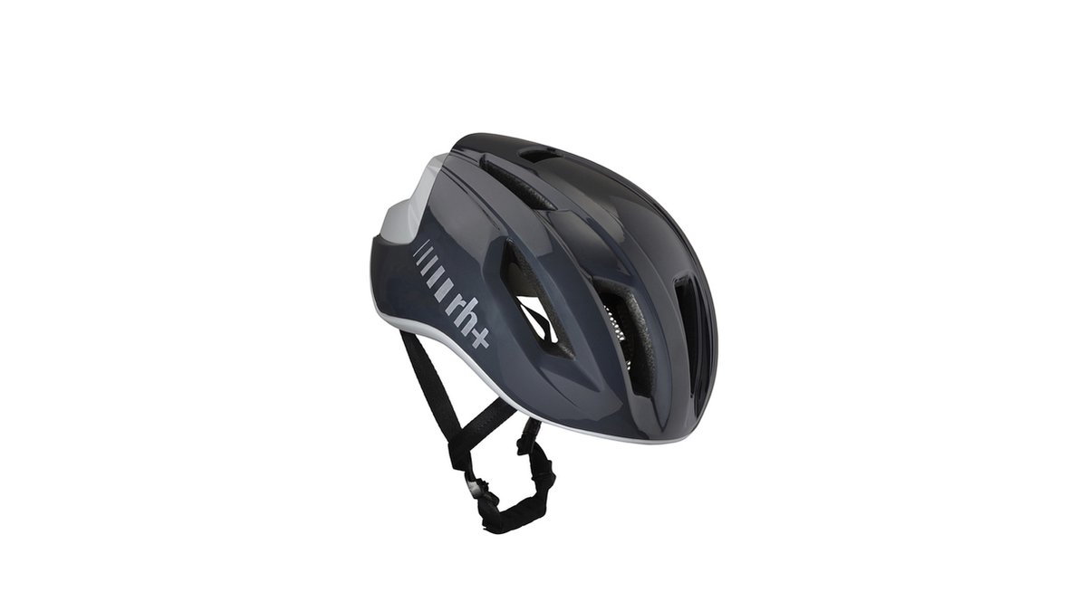 RH+ Fietshelm Compact Shiny Lavagna/Shiny Pearl – L/XL (58-61cm)
