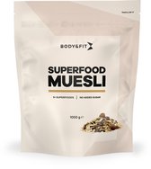 Body & Fit Superfoods Muesli - Ontbijtgranen - Rozijnen, Pitten, Zaden, Noten, Gedroogde Bessen, Cacao Nibs en Kokos - 1000 gram