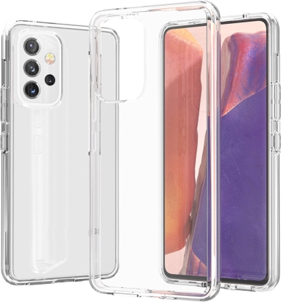 Hoesje Geschikt voor Samsung Galaxy A53 5G silicone back cover/Transparant hoesje