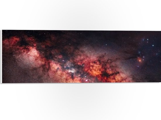 PVC Schuimplaat - Vlekken en Sterren in Helder Heelal - 60x20 cm Foto op PVC Schuimplaat (Met Ophangsysteem)