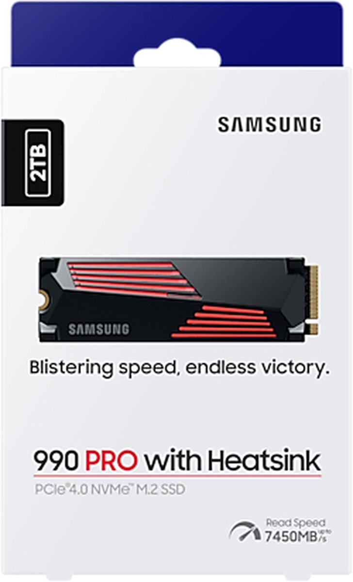 Samsung 990 PRO - Interne SSD met Heatsink - PCIe 4.0 - NVMe M.2