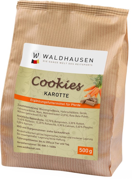 cookies koekjes paardensnoepjes wortel 500 gr