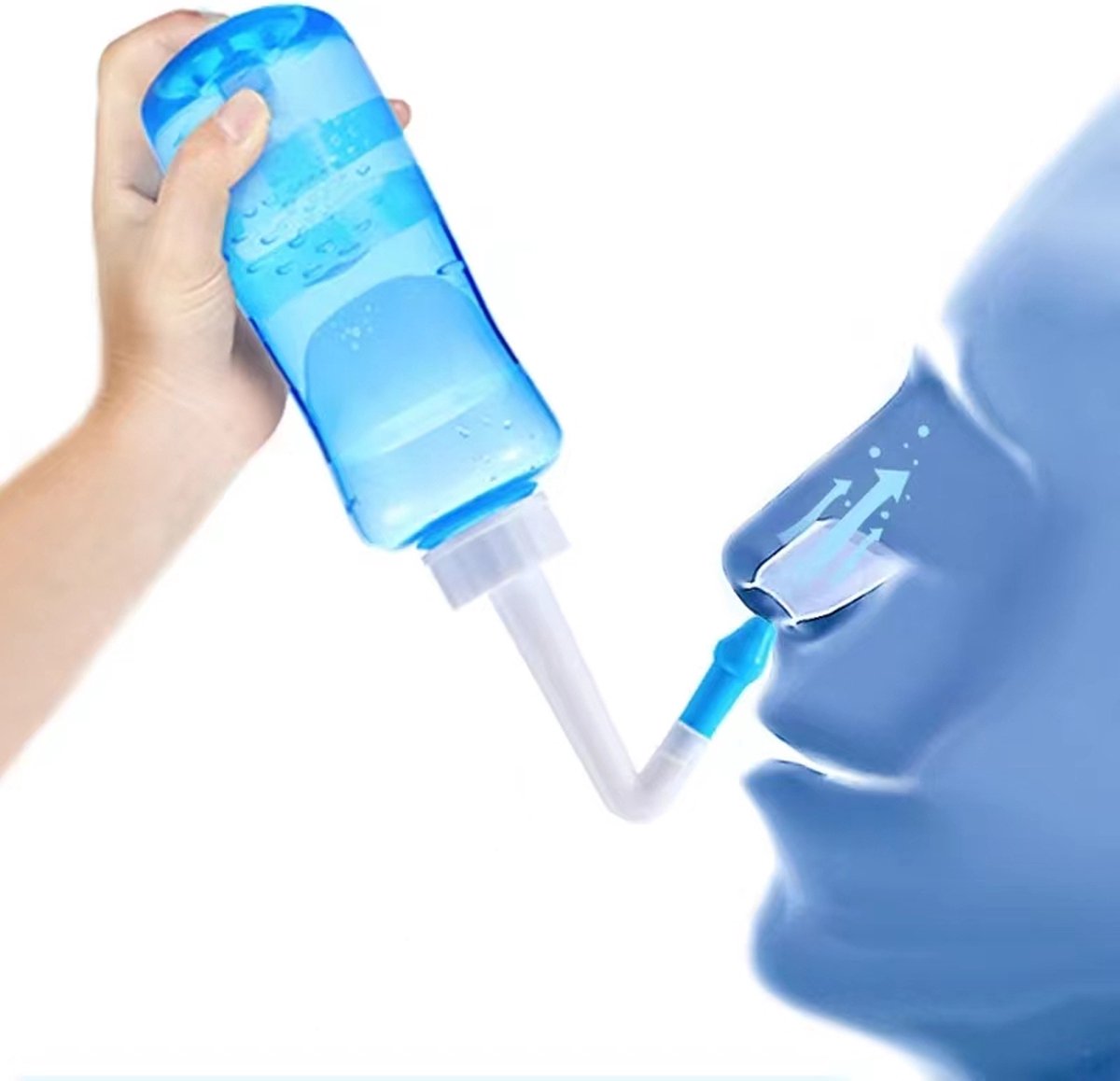 Goedkoopste Neusdouche - neusspoeler - tegen verkoudheid en hooikoorts - blauw of wit