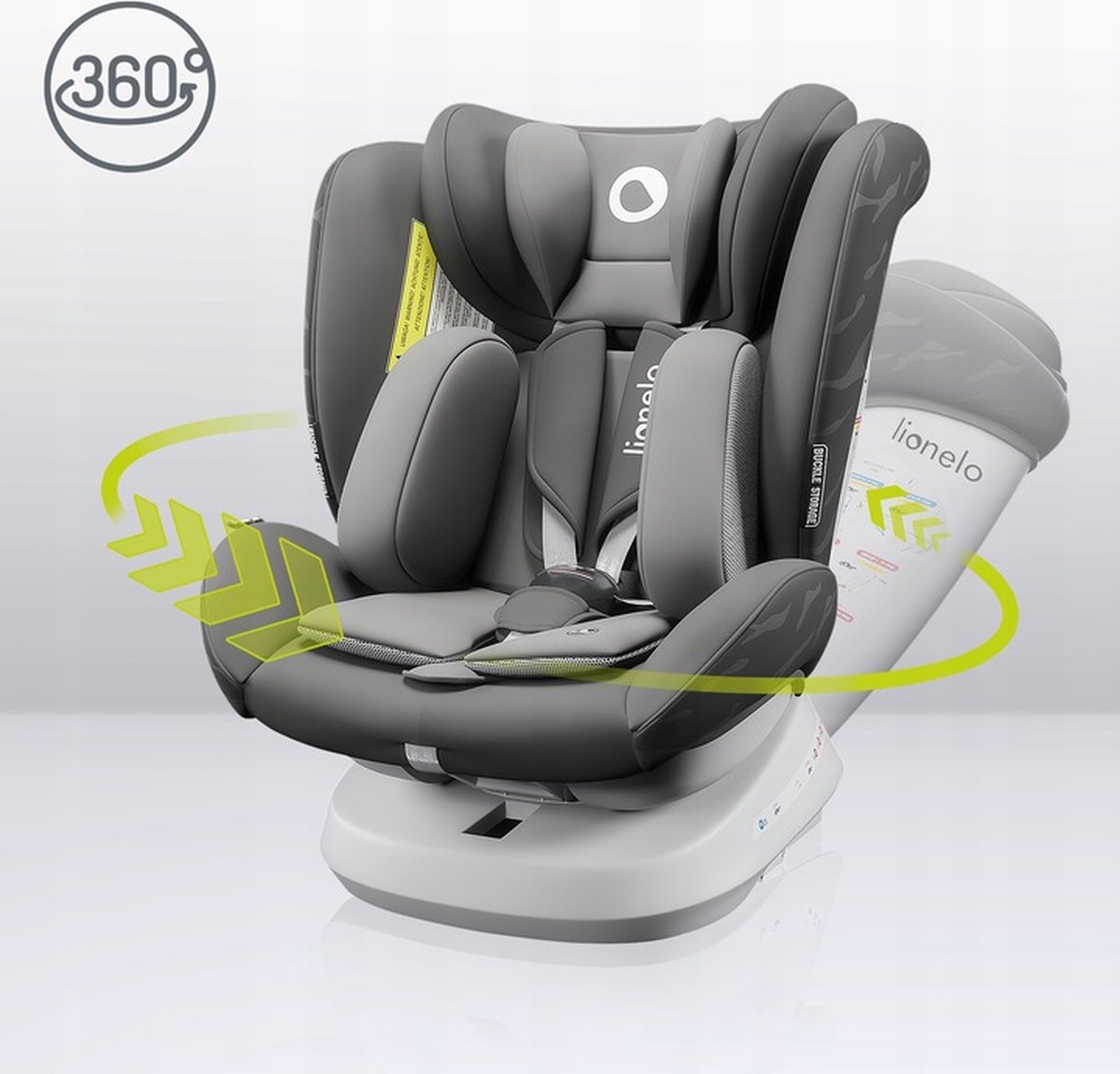 LIONELO BRAAM I-Size Siège Auto Pivotant à 360° Pour les Bébés de