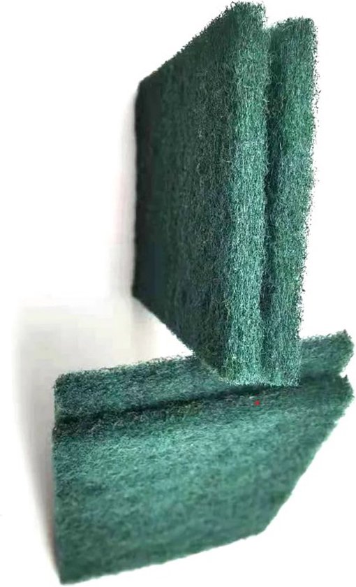 éponge de nettoyage - 8 pièces Eponge à récurer Vert, patins de ponçage, Tampons à