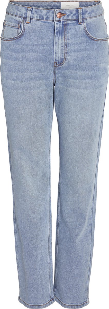 Noisy may Jeans Nmguthie Hw Straight Jeans Vi375lb 27027479 Light Blue Denim Dames Maat - W26 X L32