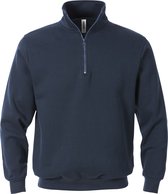 Fristads Sweatshirt Met Korte Ritssluiting 1737 Swb - Donker marineblauw - 3XL