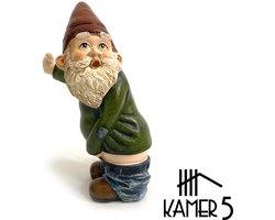 Dronken Tuinkabouter - de Wildplasser - Klein 10 cm