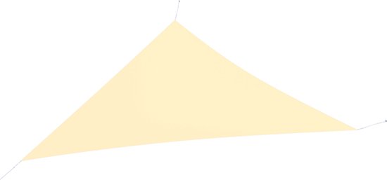 hanSe® Toile d'ombrage Driehoek 90° Hydrofuge 3x4x5 m Toile de soleil Creme