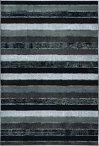 Tapijtenloods Greta Stripe Recycled Vintage Vloerkleed Laagpolig Grijs Groen- 200x290 CM