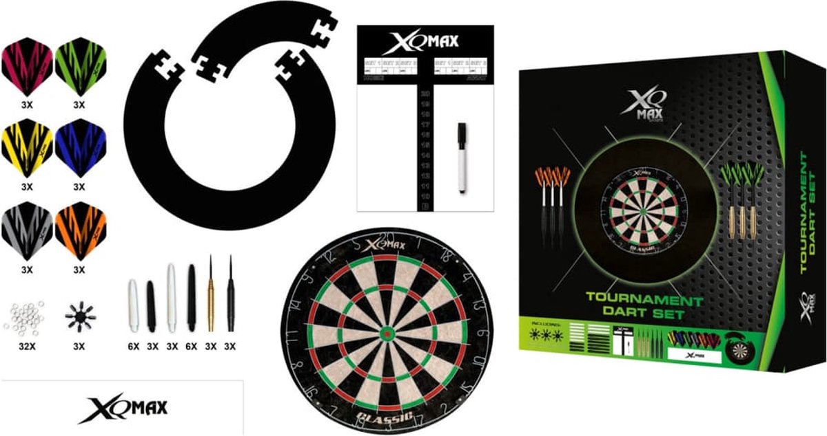 XQmax Darts 90-delige Dart toernooiset 23 g zwart