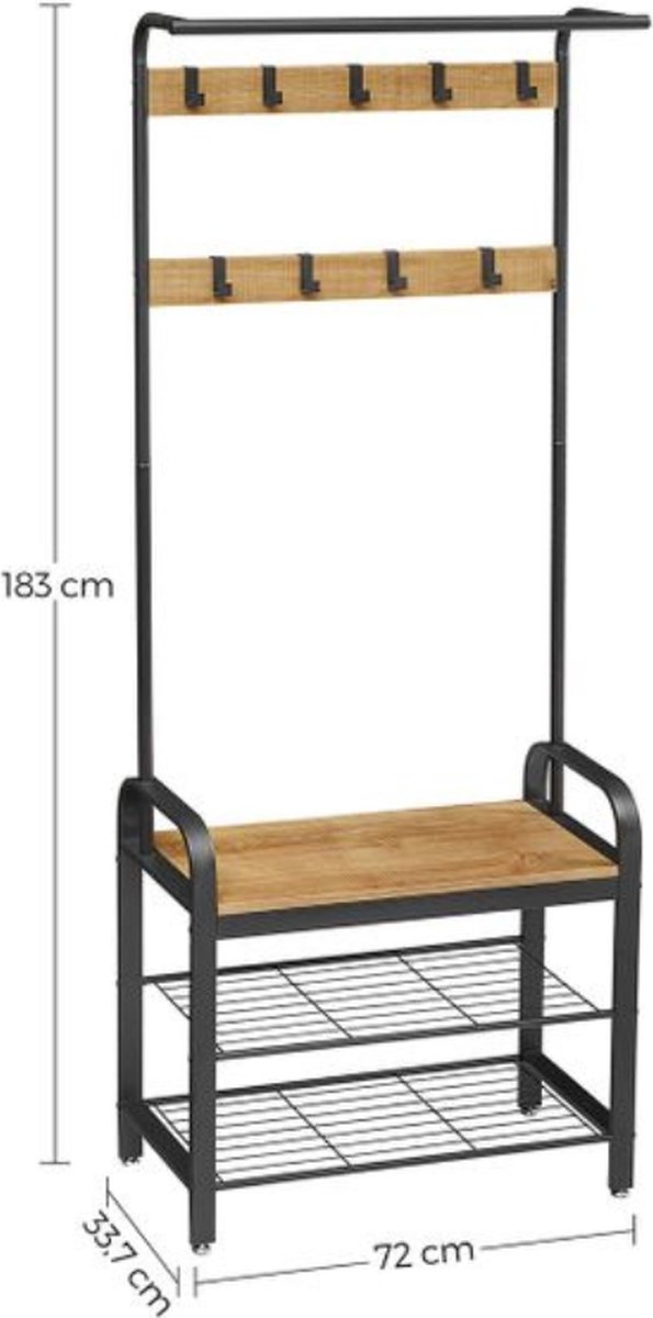 Yamazaki Ladderrek met Plank - Tower - Zwart – vtwonen