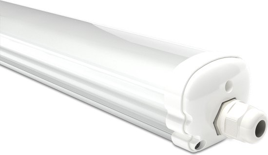HOFTRONIC S Series - LED TL armatuur 150cm - IP65 waterdicht - 6500K Daglicht wit licht - 48W 5760 Lumen - Koppelbaar - Tri-Proof plafondverlichting