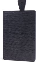 SENZA Borrelplank - Serveerplank - Makkelijk op te hangen - Mango hout - Zwart - 45 x 25 cm