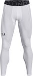 Witte sportlegging met zwarte band en logo, van voren gezien.