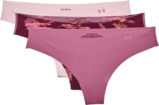 PS Thong 3Pack Print-PINK Size : XS