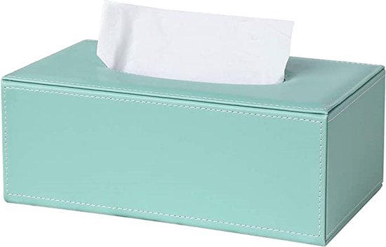Tissue Box Cover Tissue Papier Dozen Tissue Box Covers Rechthoek Tissue Box Houder Voor Thuis Tissue Dozen Tissue Doos Tissue Box Covers Kubus blue