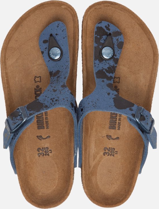 rekenmachine de jouwe Besparing Birkenstock Gizeh Colorspray slippers blauw - Maat 34 | bol.com