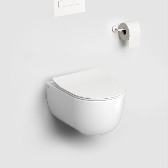 Toilettes Carina Sur Pied Avec Réservoir Et Abattant SoftClose - Céramique, Sortie Horizontale, Système De Chasse économique - 7