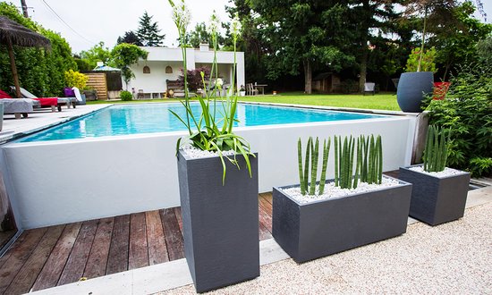 Jardinière EDA Graphit - 99,5 x 39 x 43 cm - 97,6 L - Grijs anthracite