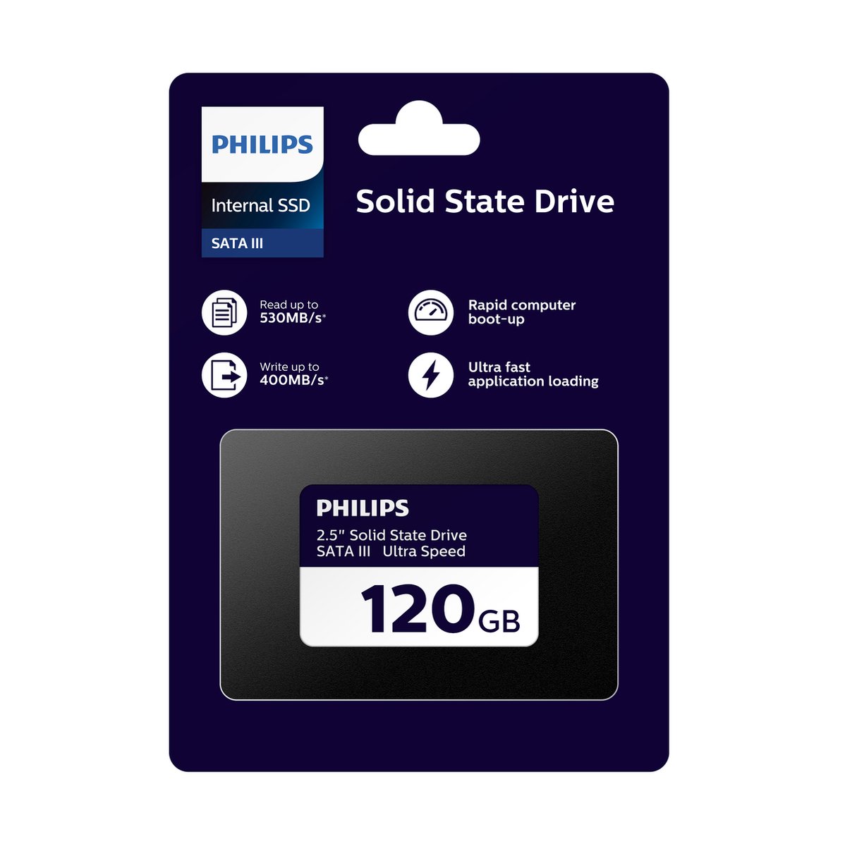 Philips FM12SS130B Interne SSD - 120 GB - 2.5 Inch - SATA III - Ultra Speed  - 3D TLC NAND | bol.com