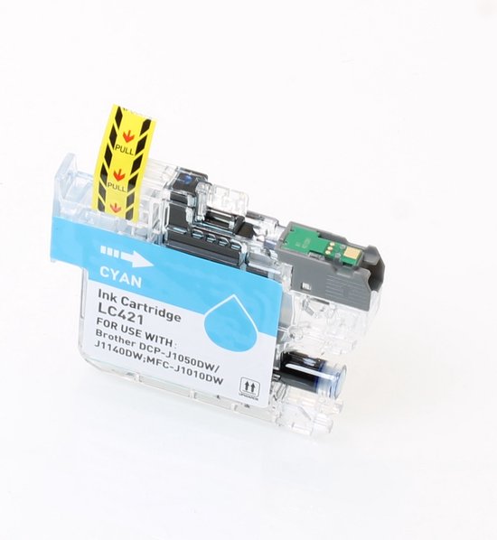 Cartouche d'encre de marque privée Colori adaptée à Brother LC421C Cyan DCP-J1050DW DCP-J1140DW MFC-J1010DW